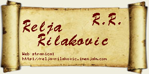 Relja Rilaković vizit kartica